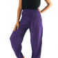 Purple Women Boho Pants Hippie Pants Yoga Pants Harem
